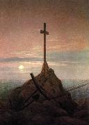 Caspar David Friedrich Cross Beside The Baltic oil on canvas